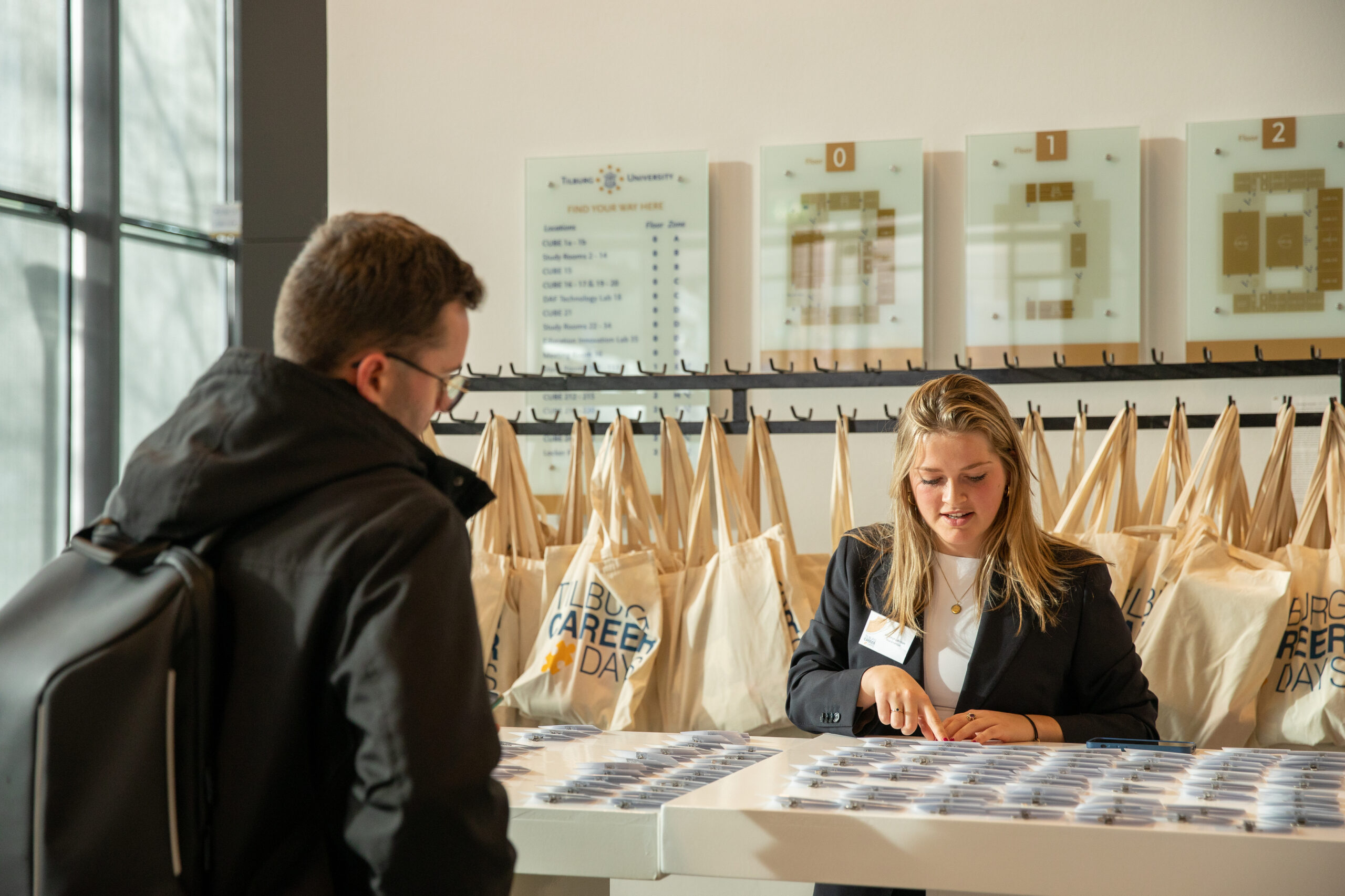 Students at Tilburg Career Days